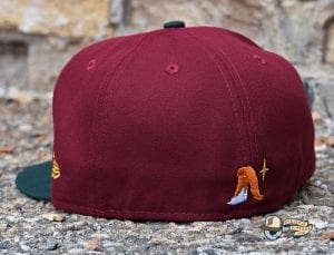 Sneaky Blinders Cardinal Dark Green 59Fifty Fitted Cap by Noble North x New Era Back