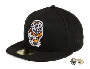 Brawlers Black Orange 59Fifty Fitted Hat by Chamucos Studio x New Era Left