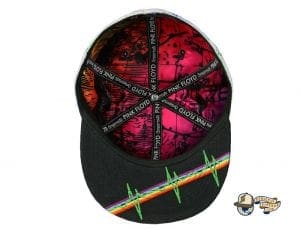 Dark Side Of The Moon White Fitted Hat by Pink Floyd x Grassroots Bottom