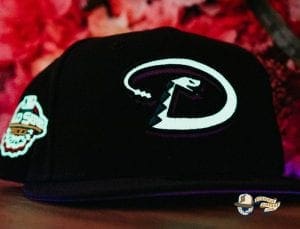 Hat Club Exclusive MLB Side Patch Glow In The Dark 59Fifty Fitted Hat Collection by MLB x New Era Diamondbacks