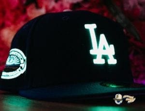 Hat Club Exclusive MLB Side Patch Glow In The Dark 59Fifty Fitted Hat Collection by MLB x New Era Dodgers