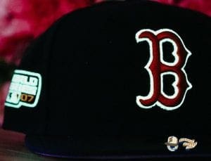 Hat Club Exclusive MLB Side Patch Glow In The Dark 59Fifty Fitted Hat Collection by MLB x New Era Redsox