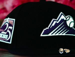 Hat Club Exclusive MLB Side Patch Glow In The Dark 59Fifty Fitted Hat Collection by MLB x New Era Rockies