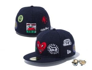 Keith Haring 2020 59Fifty Fitted Cap Collection by Keith Haring x New Era Multilogo