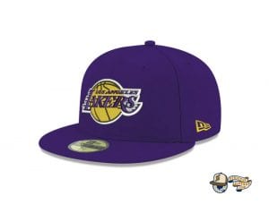 Los Angeles Lakers NBA Champions Side Patch 59Fifty Fitted Cap by NBA x New Era Left