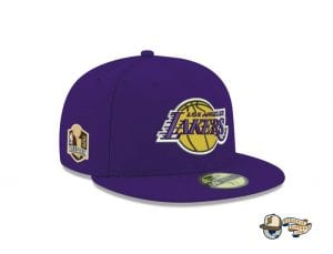 Los Angeles Lakers NBA Champions Side Patch 59Fifty Fitted Cap by NBA x New Era Right