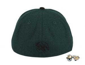 Revolutionary Skull Green Black 59Fifty Fitted Hat by Dankadelik x New Era Back