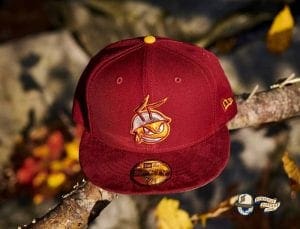 FireAnt Cardinal Suede Visor 59Fifty Fitted Hat by Dionic x New Era Front