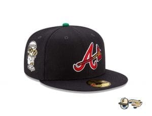 Offset x Atlanta Braves 59Fifty Fitted Cap Collection by Offset x MLB x New Era Navy