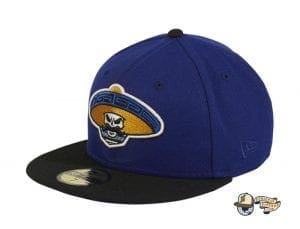 ry Alternate Royal Blue Black 59Fifty Fitted Hat by Dankadelik x New Era Side