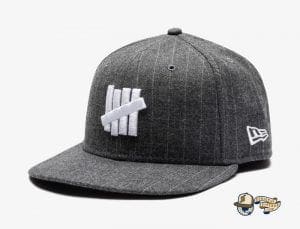 Undefeated Wool Pinstripe 59Fifty Fitted Cap by Undefeated x New Era Grey
