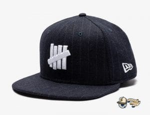 Undefeated Wool Pinstripe 59Fifty Fitted Cap by Undefeated x New Era Navy