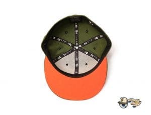 Vanguard Olive Orange 59Fifty Fitted Cap by Fitted Hawaii x New Era Bottom