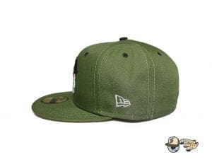 Vanguard Olive Orange 59Fifty Fitted Cap by Fitted Hawaii x New Era Side