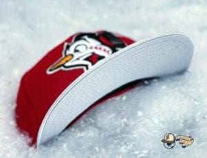 Frost-Eh Red Icy Silver 59Fifty Fitted Cap by Noble North x New Era Visor
