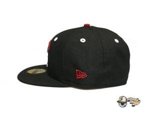 Vanguard Black Red White 59Fifty Fitted Cap by Fitted Hawaii x New Era Left