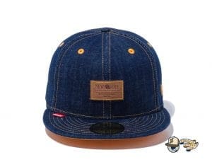 Denim Leather Patch 59Fifty Fitted Cap by New Era Zoom