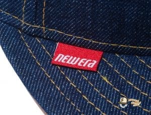 Denim Leather Patch 59Fifty Fitted Cap by New Era Label