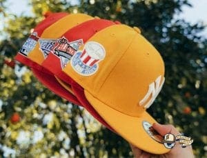 Hat Club Exclusive Frozen Lemonade And Tangerine 59Fifty Fitted Hat Collection by MLB x New Era Side