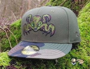Landwalker Octo Green Woodland Camo 59Fifty Fitted Hat by Dionic x New Era Front