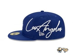 MLB Cursive 59Fifty Fitted Cap Collection by MLB x New Era Dodgers