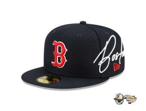 MLB Cursive 59Fifty Fitted Cap Collection by MLB x New Era RedSox