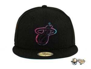 Hat Club Exclusive NBA Swoosh 59Fifty Fitted Hat Collection by NBA x New Era Heat