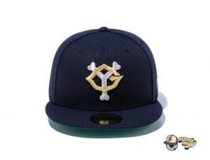 Yomiuri Giants Navy Metallic Silver 59Fifty Fitted Cap by NPB x New Era Front