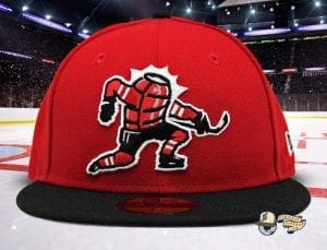 Celly Red Black 59Fifty Fitted Cap by Noble North x New Era Front