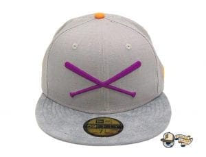 Crossed Bats Grey Ripstop 59Fifty Fitted Cap by JustFitteds x New Era