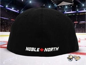 NNC Maple Crest Black Red 59Fifty Fitted Cap by Noble North x New Era Back