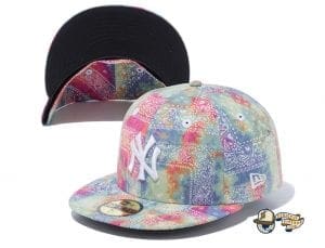 New York Yankees Tie Dye Paisley 59Fifty Fitted Cap by MLB x New Era Multicolor