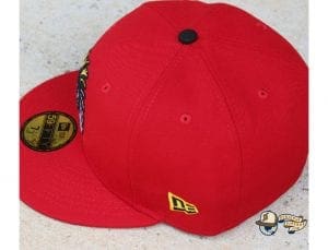 Shadow Chief Red 59Fifty Fitted Cap by 4our Crnr x New Era Side