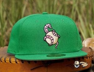 Wakefield Worms Kelly Green Pink 59Fifty Fitted Hat by Dionic x New Era