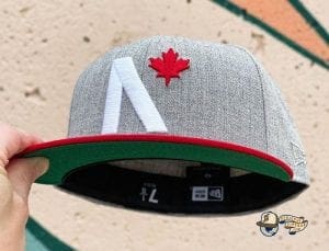 Maple Leaf Black Grey Heather 59Fifty Fitted Cap by Noble North x New Era Heather
