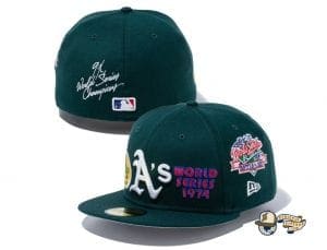 MLB World Champions 59Fifty Fitted Cap Collection by MLB x New Era Athletics
