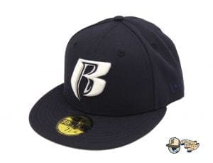 Ruff Ryders Ent Navy White 59Fifty Fitted Cap by Ruff Ryders x New Era Left