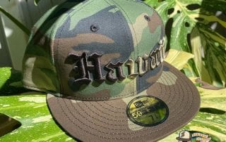 Hawaii Woodland Camo 59Fifty Fitted Cap by 808allday x New Era