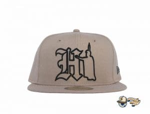 Hi Kam Khaki 59Fifty Fitted Hat by 808allday x New Era Front