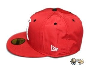 Kamehameha Red Nylon White 59Fifty Fitted Cap by Fitted Hawaii x New Era Left