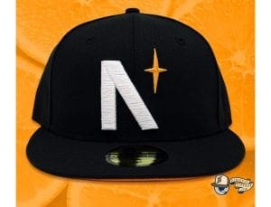 North Star Black Orange 59Fifty Fitted Cap by Noble North x New Era Front