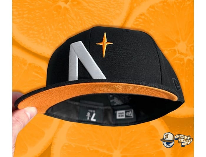 North Star Black Orange 59Fifty Fitted Cap by Noble North x New Era