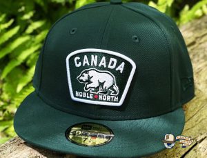 Canada Badge Royal Dark Green 59Fifty Fitted Hat by Noble North x New Era Green