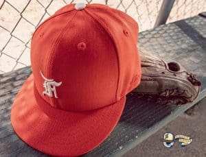 Fear Of God Essential 2021 59Fifty Fitted Hat Collection by Fear Of God x MLB x New Era Orange