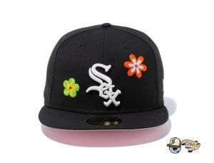 MLB Chain Stitch Floral 59Fifty Fitted Hat Collection by MLB x New Era Front