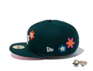 MLB Chain Stitch Floral 59Fifty Fitted Hat Collection by MLB x New Era Side