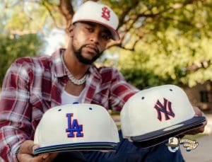 MLB Ivory 59Fifty Fitted Hat Collection by MLB x New Era