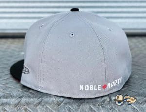 North Star Grey Black Infrared 59Fifty Fitted Hat by Noble North x New Era Back