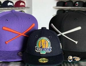 Crossed Bats Logo Support Your Local Patch 59Fifty Fitted Hat by JustFitteds x New Era Pack