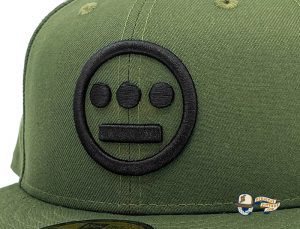 Hiero Rifle Green Black 59Fifty Fitted Hat by Hieroglyphics x New Era Zoom